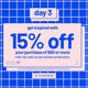 15% off $60 purchase | Forever 21 | Use code INSPODAY at checkout